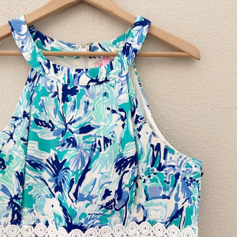 Lilly Pulitzer Ashlyn Shift Dress 14 Elephant Appeal Classic Resort Vacation NWT - Picture 9 of 14